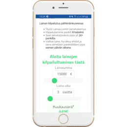 Kilpailuta lainat puhelimella